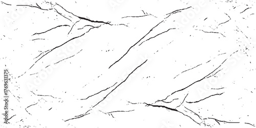 Scratched and Cracked Grunge Urban Background Texture Vector. Dust Overlay Distress Grainy Grungy Effect. Distressed Backdrop Vector Illustration. Isolated Black on White Background. EPS 10.