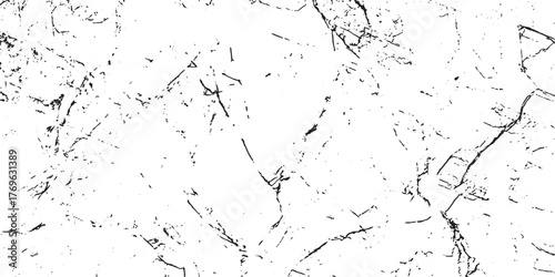 Scratched and Cracked Grunge Urban Background Texture Vector. Dust Overlay Distress Grainy Grungy Effect. Distressed Backdrop Vector Illustration. Isolated Black on White Background. EPS 10.