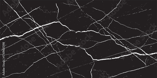 Scratched and Cracked Grunge Urban Background Texture Vector. Dust Overlay Distress Grainy Grungy Effect. Distressed Backdrop Vector Illustration. Isolated Black on White Background. EPS 10.