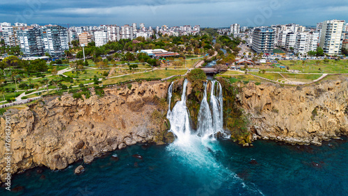Wallpaper Mural Antalya city center, Antalya's famous cliffs drone images, Düden Waterfall, Karpuzkaldıran Waterfall Torontodigital.ca