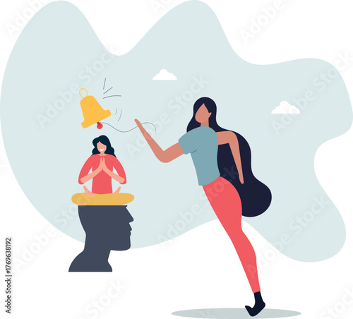 Self awareness, psychological state in individuality of behavior or feeling, self acceptance or personality concept.life and employment of people.