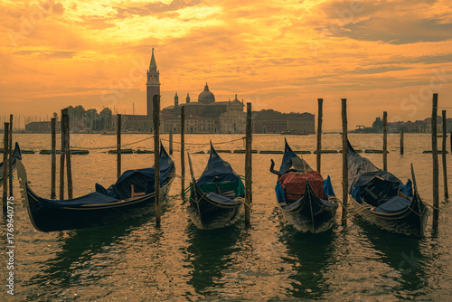 Venice in Italy. Venezia. Famous traveldestination and world heritage area