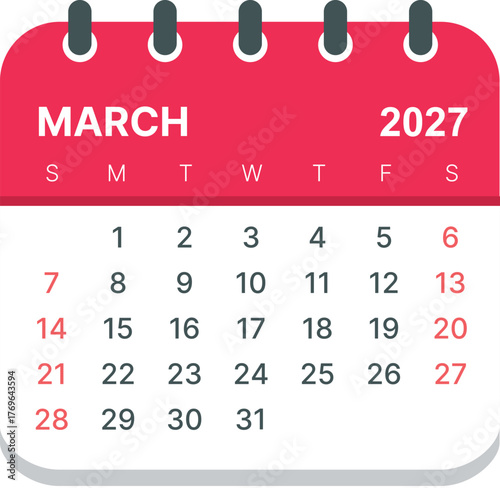 2027 March calender