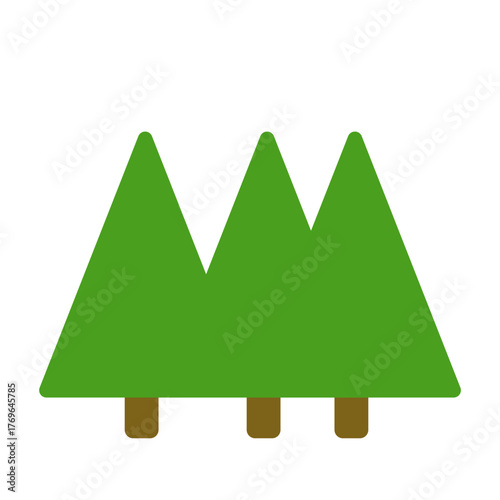 Minimalist Cartoon Christmas Tree Vector Illustration with Gifts and Ornaments – Holiday Background Design