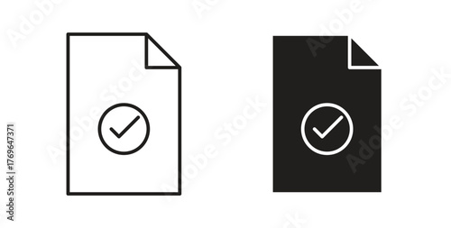 Accept document icon simple flat trend modern graphic design abstract logotype