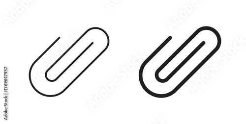 Attachment clip icon simple flat trend modern graphic design abstract logotype