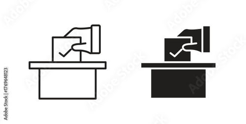 Ballot icon simple flat trend modern graphic design abstract logotype