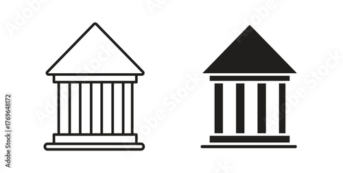 Bank icon simple flat trend modern graphic design abstract logotype