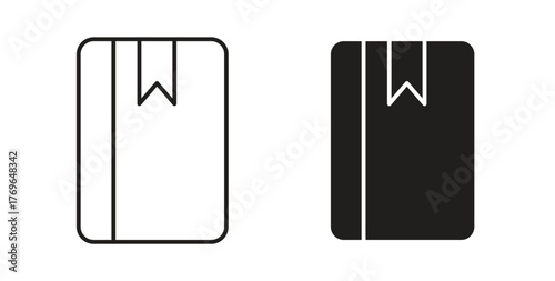 Book bookmark icon simple flat trend modern graphic design abstract logotype