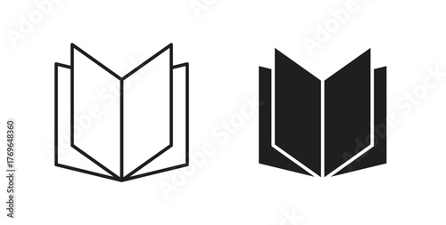 Book icon simple flat trend modern graphic design abstract logotype