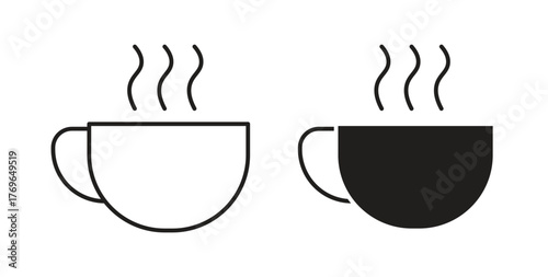 Coffee icon simple flat trend modern graphic design abstract logotype