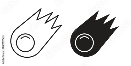 Comet icon simple flat trend modern graphic design abstract logotype