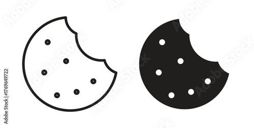 Cookie icon simple flat trend modern graphic design abstract logotype