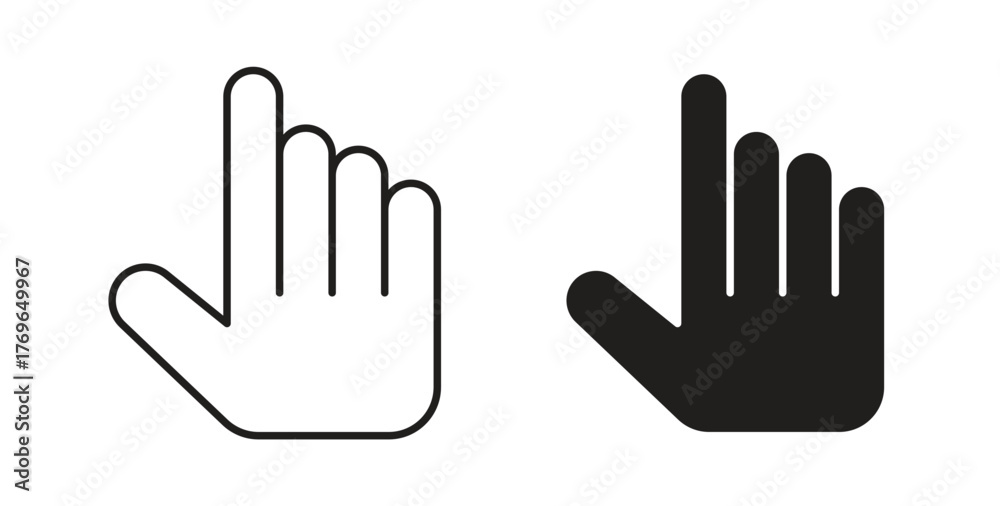 Obraz premium Cursor icon simple flat trend modern graphic design abstract logotype