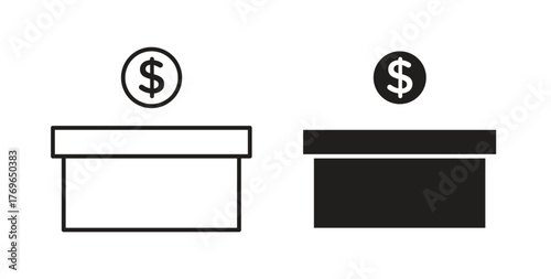 Donate icon simple flat trend modern graphic design abstract logotype