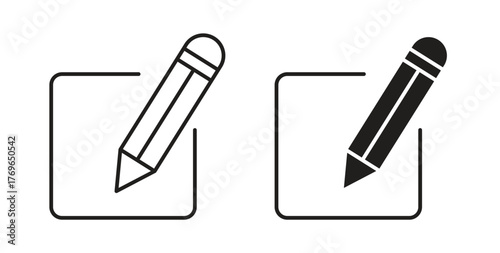 Edit icon simple flat trend modern graphic design abstract logotype