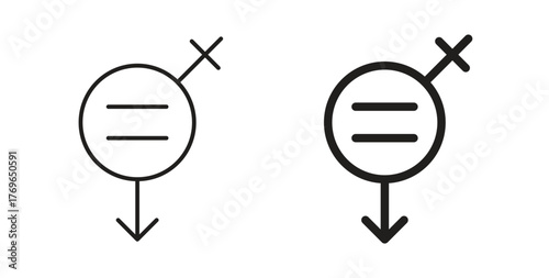 Equality icon simple flat trend modern graphic design abstract logotype