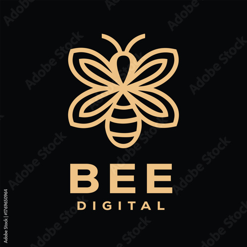 Bee Digital Modern Minimalist logo