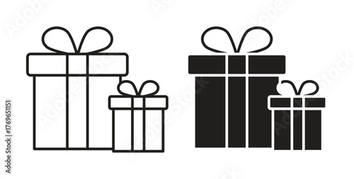 Gifts icon simple flat trend modern graphic design abstract logotype
