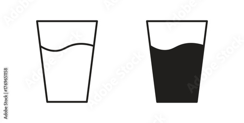 Glass icon simple flat trend modern graphic design abstract logotype