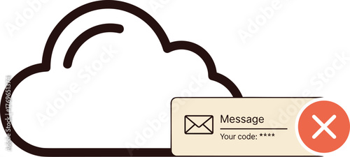 Secure Cloud Data Access Notification with Authorization Code for Protecting Sensitive Information in Digital Communication, Authentication, and Data Security Systems Featuring a Modern Professional D