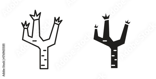 Joshua tree icon simple flat trend modern graphic design abstract logotype