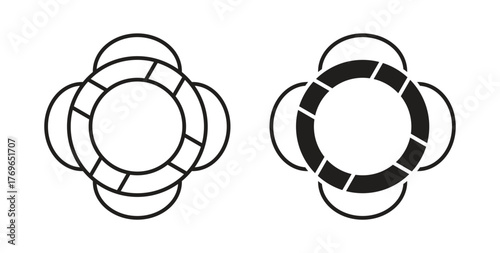 Life buoy icon simple flat trend modern graphic design abstract logotype
