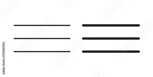 Menu icon simple flat trend modern graphic design abstract logotype