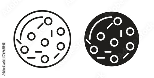 Microorganism icon simple flat trend modern graphic design abstract logotype