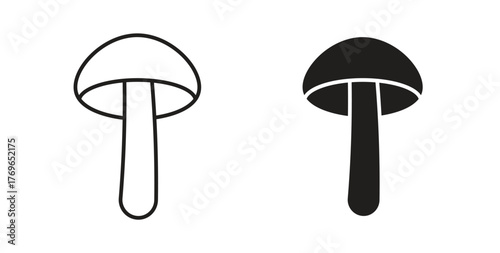 Mushroom icon simple flat trend modern graphic design abstract logotype