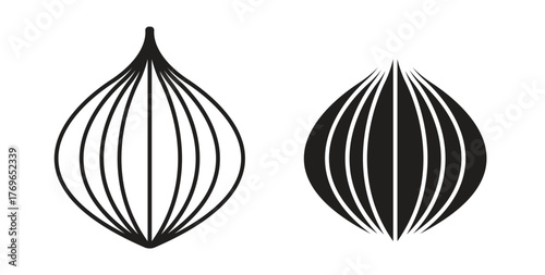 Onion icon simple flat trend modern graphic design abstract logotype