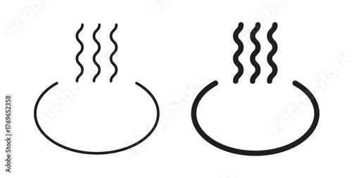 Onsen icon simple flat trend modern graphic design abstract logotype