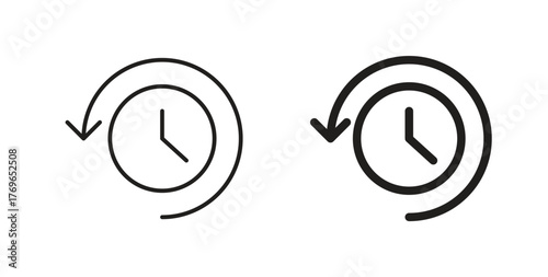 Past time icon simple flat trend modern graphic design abstract logotype