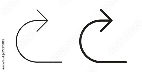 Redo icon simple flat trend modern graphic design abstract logotype