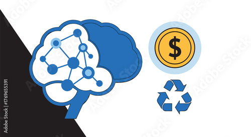 Brainstorming Innovation for Green Finance: Conceptual Illustration of Cognitive Process for Investment in Sustainability, Environmentally Conscious Solutions, and Creative Ideas in Modern Business, P