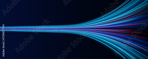 PNG glowing pink and blue streaks twist across futuristic city highways. Motion blur enhances energy flow, speed, and vibrant night visuals. Perfect illustration for technology and digital graphics.