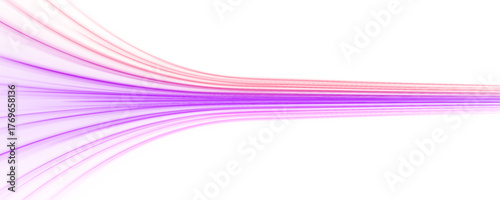 PNG urban highway with blue, red, and pink light streaks twisting dynamically. Yellow neon trails enhance glowing motion and energy flow. Perfect vector for speed, night city, and futuristic visua