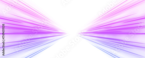 PNG futuristic expressway with radiant streaks and swirling light trails. Car headlight effects create dynamic energy in digital cyberspace. Perfect illustration for speed, night motion, and modern ci