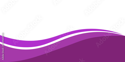 White curved line with purple shades on a white background - Vector