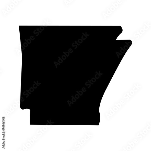 Arkansas state map silhouette