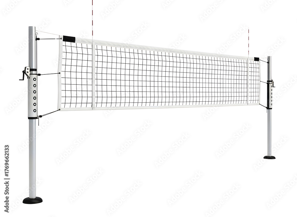 Obraz premium illuminated volleyball net isolated on transparent background