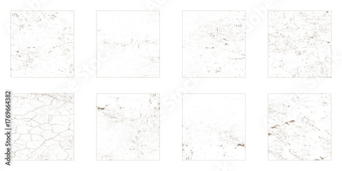 Set of Black and white grunge. Distress overlay texture. Surface dust and rough dirty wall background concept. Distress illustration simply place over object to create grunge effect. Vector