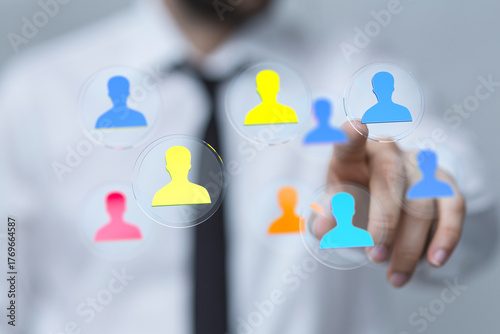 Business professional selec...