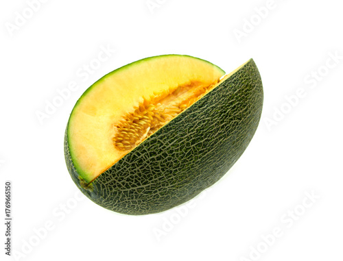 Cantaloupe Melon isolated on white background