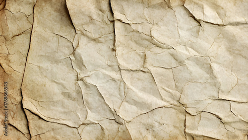 Vintage ancient worn paper texture, old paper or parchment background . Old vintage crumpled paper, parchment, canvas or manuscript. Background texture