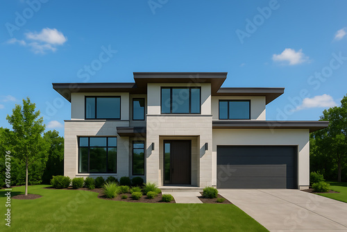 Modern luxury house. 