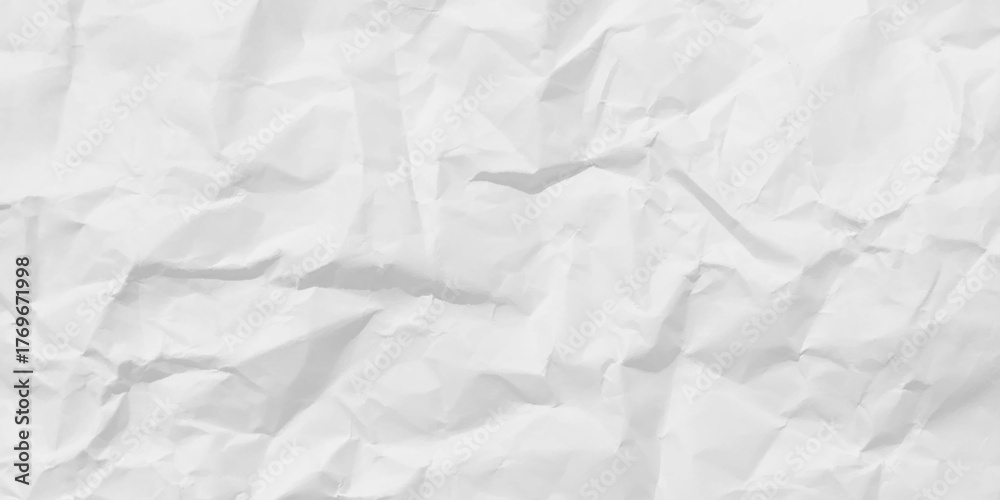 Obraz premium White Paper Texture background. Crumpled white paper abstract shape background with space paper for text