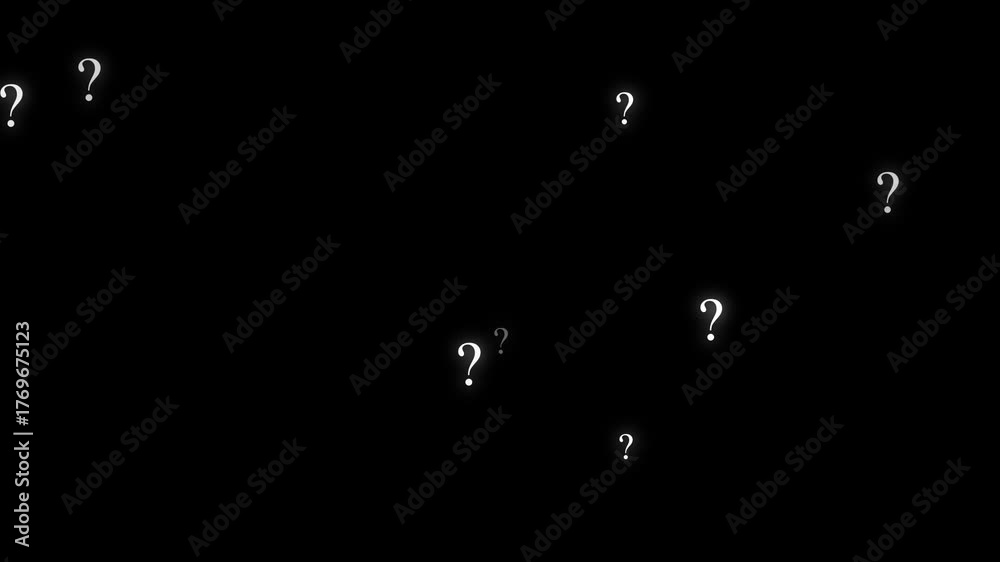 Question. Edit Video Vidéo Stock Question marks popping up animation, animation of a lot of ...