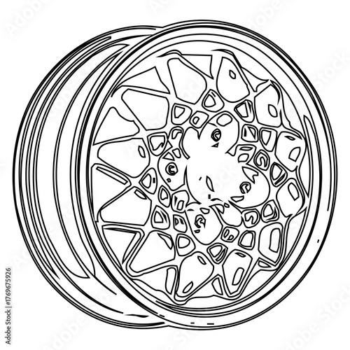 Car Wheel Outline