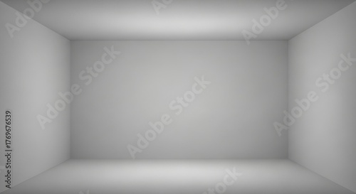 Wallpaper Mural Empty white room soft lighting subtle shadows isolated on white background Torontodigital.ca